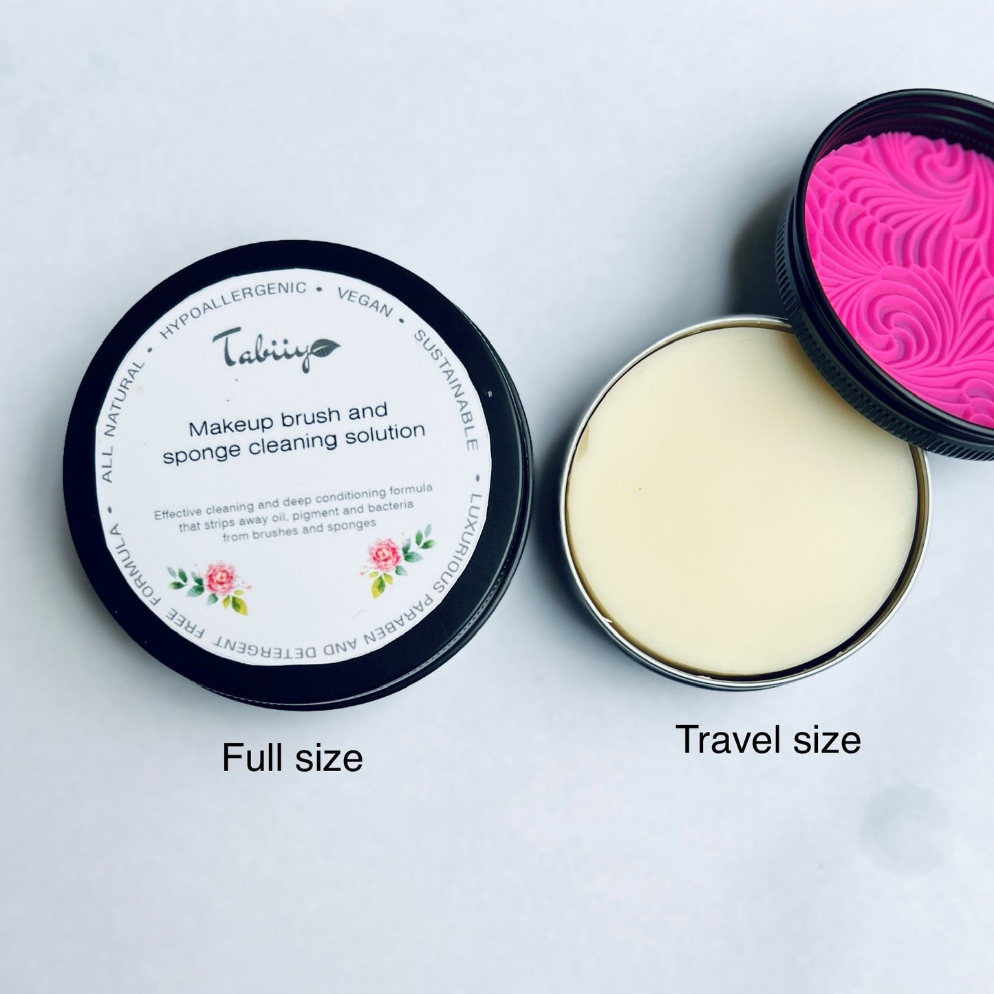 Travel Size Makeup Brush and Sponge Cleanser